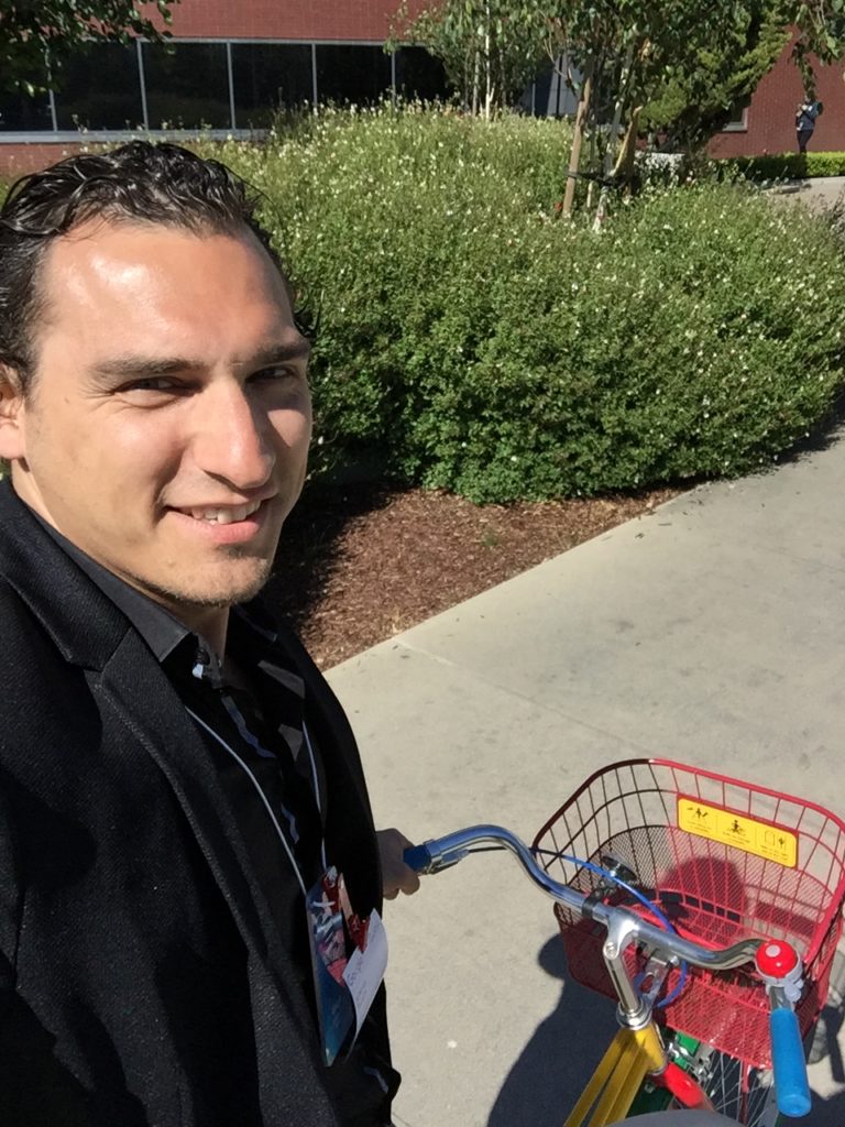 Couldn't resist. Selfie on a Google bike!