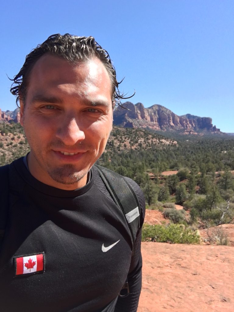 Representing Canada on Cathedral Rock